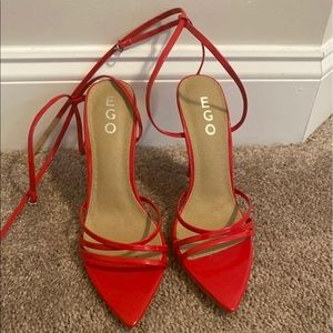 Ego Red Patent heels
